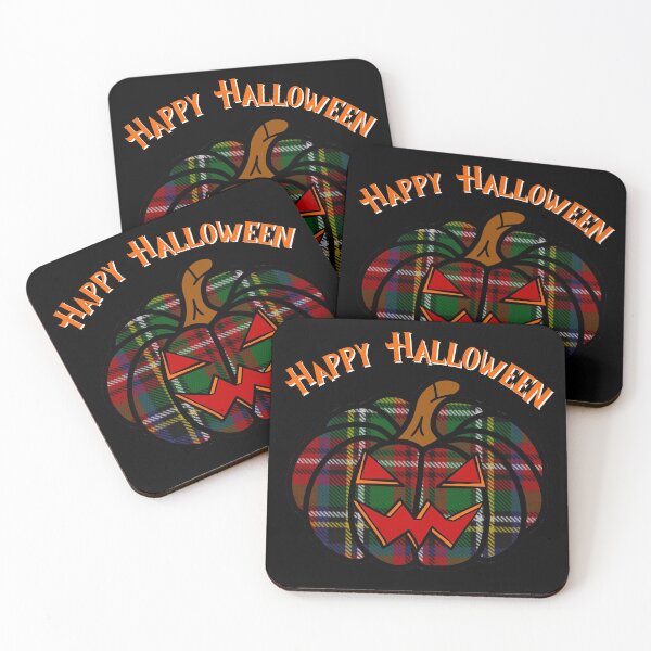 Item preview, Happy Halloween Yer Sassenach! | Stuart Tartan Pumpkin designed and sold by NineSevenFour.