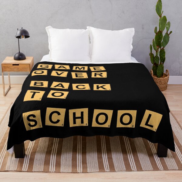 Item preview, Yellow Scrabble Game Over Back To School Tiles Tabletop Pop Culture designed and sold by AweSoMe Shirts.