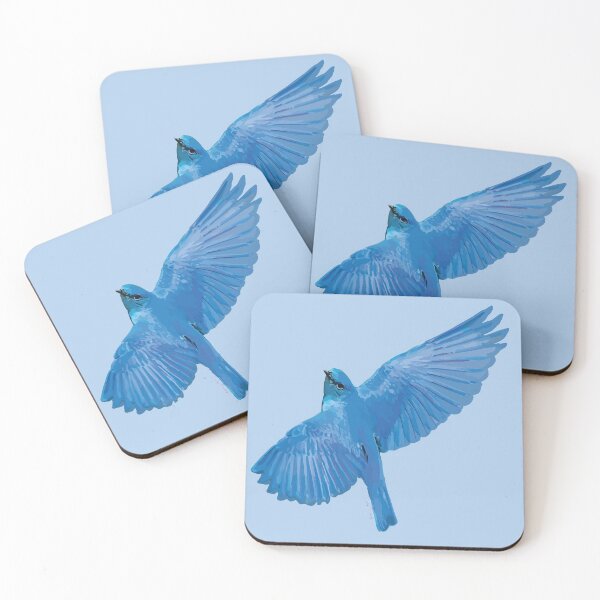 Item preview, Soar Bluebird of Happiness No. 6 Indigo Bunting Art designed and sold by teenugs.