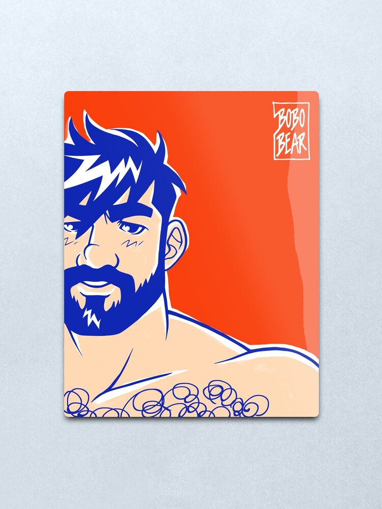 Alternate view of ADAM LIKES RED Metal Print