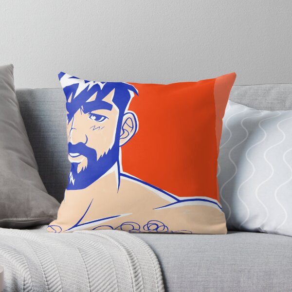 ADAM LIKES RED Throw Pillow
