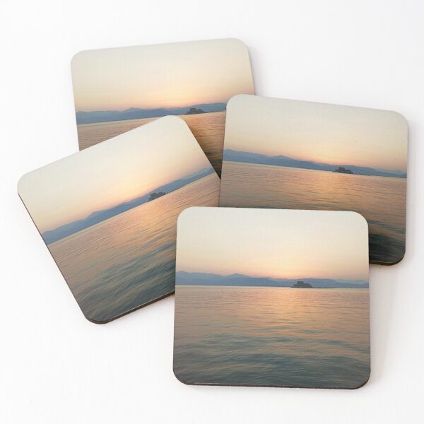 Item preview, Sunset at Bourtzi Fortress ,Nafplio Greece designed and sold by Gevover.