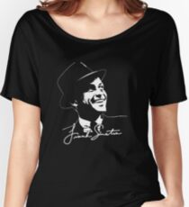 Frank Sinatra - Portrait and signature Women's Relaxed Fit T-Shirt