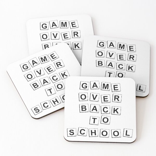Item preview, Copy of Yellow Scrabble Game Over Back To School Tiles Tabletop Pop Culture designed and sold by AweSoMe Shirts.