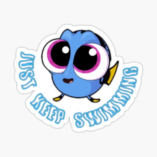 Keep Swimming Stickers Redbubble