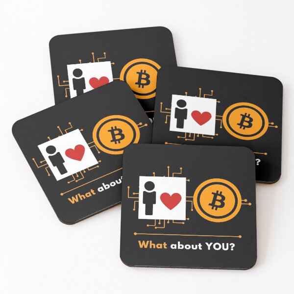 Item preview, I love bitcoin, what about you? Iconic cryptocurrency logo black designed and sold by yashik.