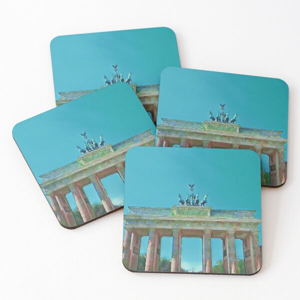 Item preview, Brandenburger Tor Berlin clear blue sky designed and sold by imagine-ai.