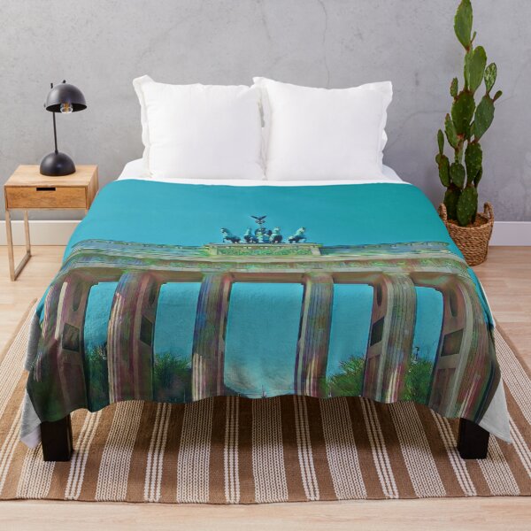 Item preview, Brandenburger Tor Berlin clear blue sky designed and sold by imagine-ai.
