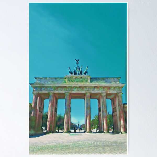 Artikel-Vorschau von Brandenburger Tor Berlin strahlend blauer Himmel, designt und verkauft von imagine-ai.