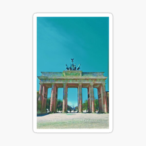 Artikel-Vorschau von Brandenburger Tor Berlin strahlend blauer Himmel, designt und verkauft von imagine-ai.