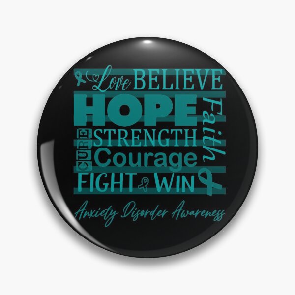 Item preview, Love Believe Hope Anxiety Disorder Awareness designed and sold by largellie.