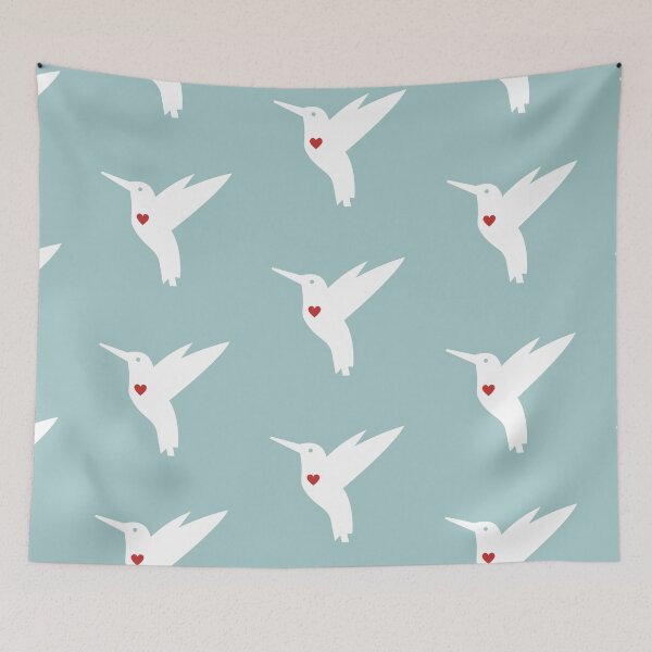 Item preview, hummingbird heart bird lover designed and sold by TheWaterBirds.