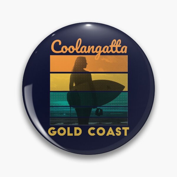 Item preview, Coolangatta Gold Coast Retro Surfer girl designed and sold by TamGustam.