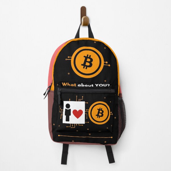 Item preview, I love bitcoin, what about you? Iconic cryptocurrency logo black designed and sold by yashik.