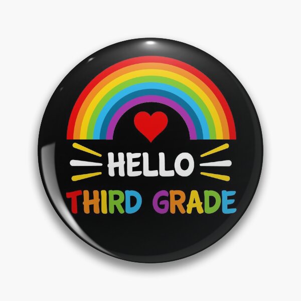 Item preview, Hello Third Grade Student Teacher Back To School Rainbow  designed and sold by StudioTina.