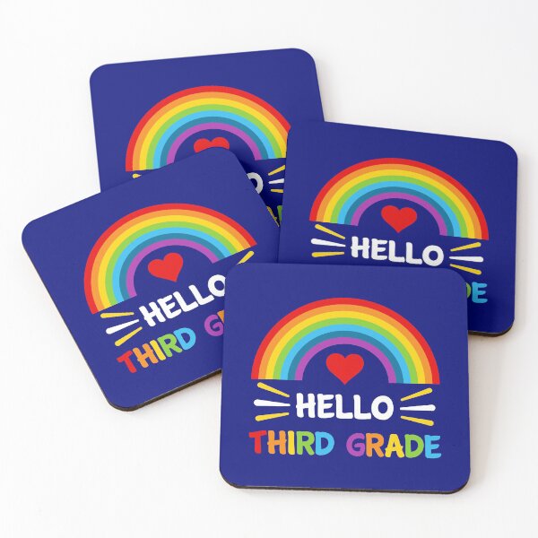 Item preview, Hello Third Grade Student Teacher Back To School Rainbow  designed and sold by StudioTina.