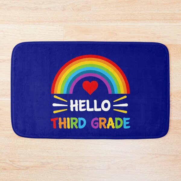 Item preview, Hello Third Grade Student Teacher Back To School Rainbow  designed and sold by StudioTina.