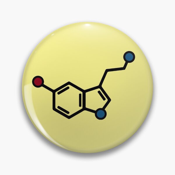 Item preview, Serotonin Molecule (Black) designed and sold by ce54r.