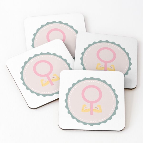 Item preview, Woman Symbol with Strong Arm Muscles Simple Green  - Cute, Feminist designed and sold by Teetee94.