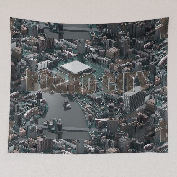 Item preview, BOARD CITY - City From the Motherboard designed and sold by Phantasmal-2-do.