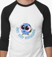 Einfach weiter schwimmen # 2 Baseballshirt für Männer