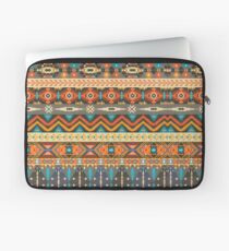 Colorful tribal pattern with geometric elements Laptop Sleeve