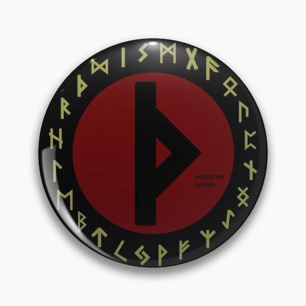 Artikelvorschau, Rotes Thurisaz-Älteres Futhark-Runensymbol entworfen und verkauft von Depic Spirit.