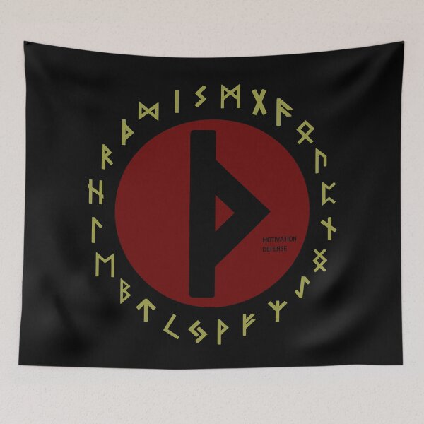 Item preview, Red Thurisaz Elder Futhark Rune Symbol designed and sold by Depic Spirit.