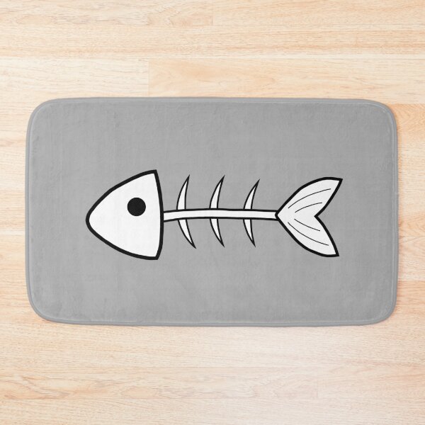 Item preview, Fish Bones - White designed and sold by TheeForestFox Shop.
