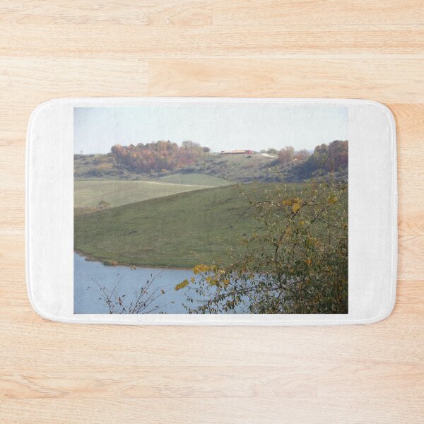 Item preview, Rolling hills and a lake in Cumberland, Ohio designed and sold by AlicesArtistry.