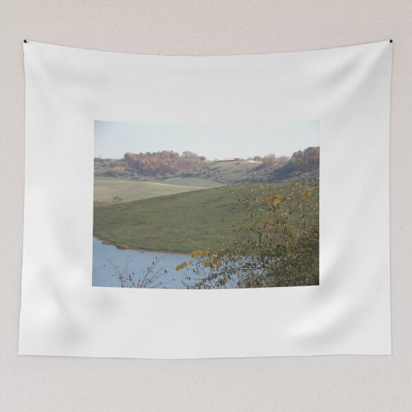 Item preview, Rolling hills and a lake in Cumberland, Ohio designed and sold by AlicesArtistry.