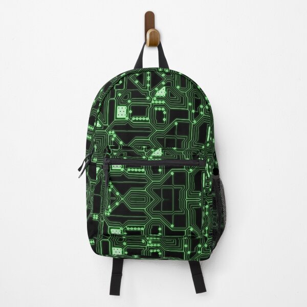 Item preview, Printed Circuit Board Pattern With Green Neon Tracks designed and sold by Phantasmal-2-do.