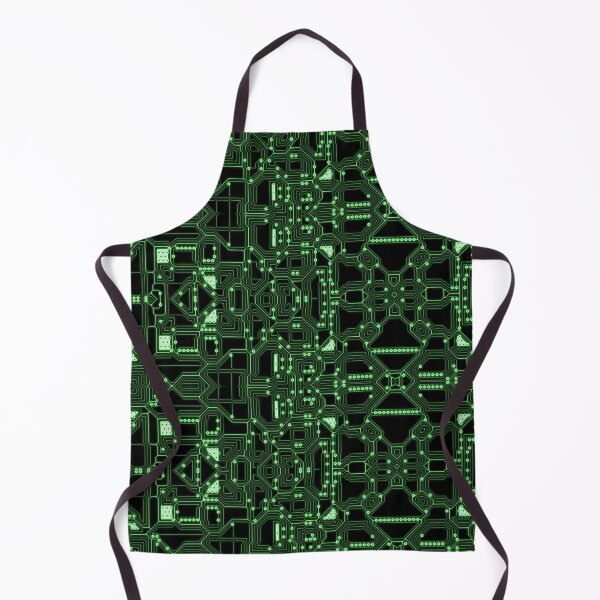 Item preview, Printed Circuit Board Pattern With Green Neon Tracks designed and sold by Phantasmal-2-do.