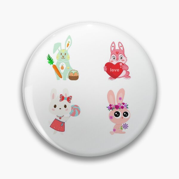 Item preview, Paquete de pegatinas de conejitos lindos designed and sold by Yazztees.