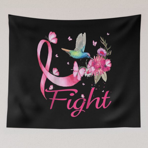 Item preview, Fight Hummingbird Breast Cancer Awareness Raglan Baseball Tee designed and sold by FelixRiojas.
