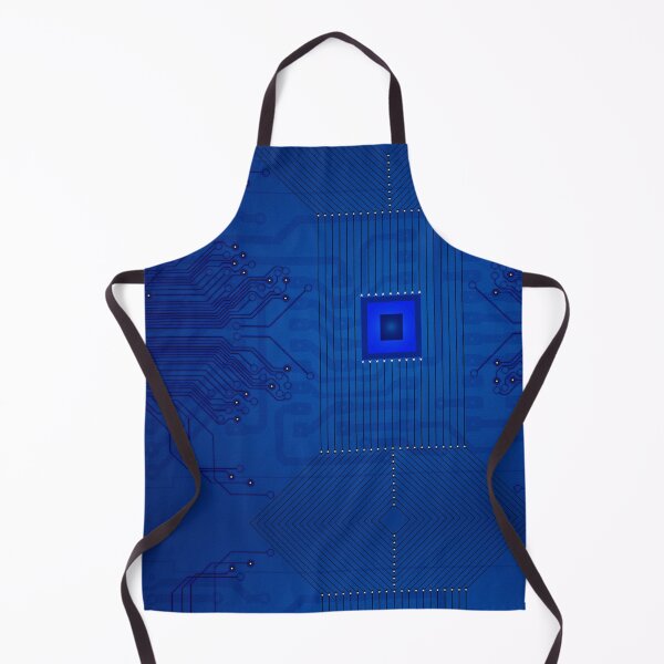 Item preview, Printed Circuit Board Pattern With Blue Neon Tracks designed and sold by Phantasmal-2-do.