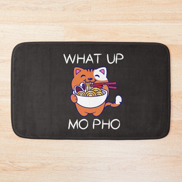 Item preview, What Up Mo Pho Vietnamese Noodles Broth Funny Cat Kawaii designed and sold by gkao.