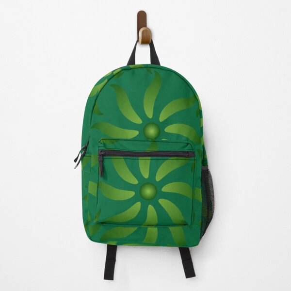 Item preview, Green Sunburst Polish Pottery Inspired Pattern designed and sold by QuidnuncDesigns.