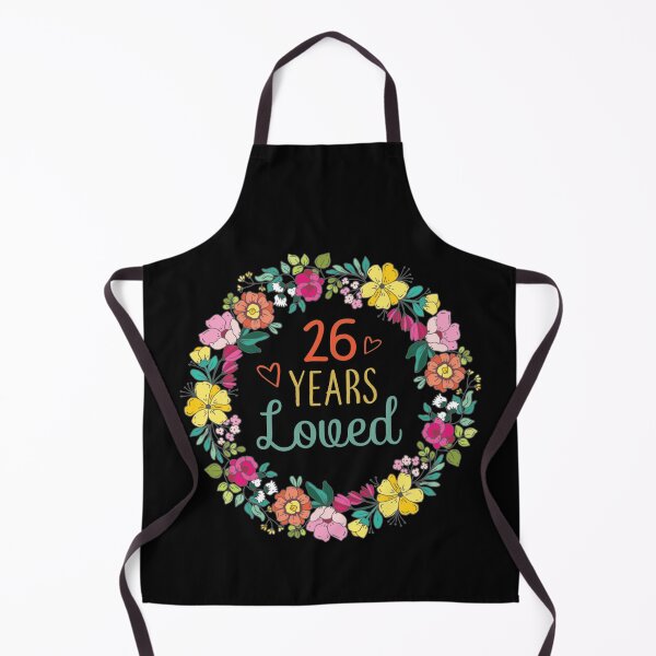 Item preview, 26 Years Loved Cool Flowers Pattern Daughter 26th Birthday Long Sleeve  designed and sold by EuphemiaShop.