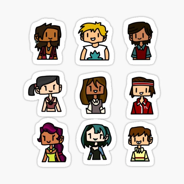 Total Drama World Characters Sticker