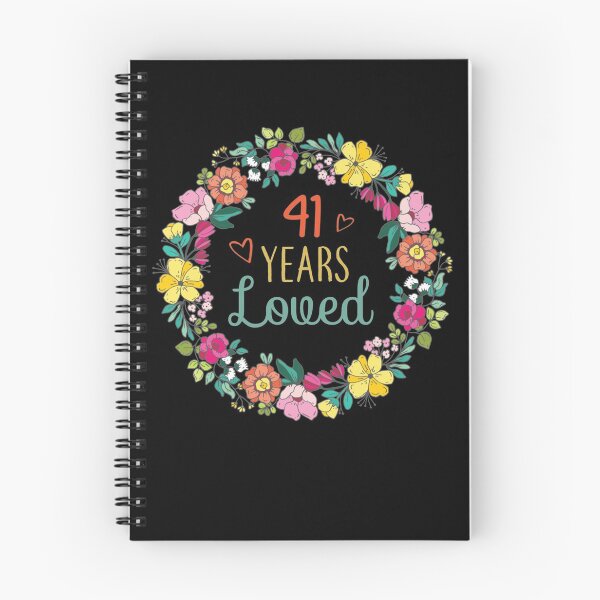 Item preview, 41 Years Loved Cool Flowers Pattern Wife, Mom 41st Birthday Long Sleeve  designed and sold by RogerGift.
