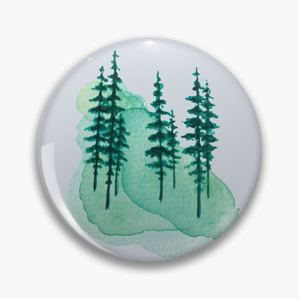 Item preview, evergreen watercolor designed and sold by Chloehoofman.