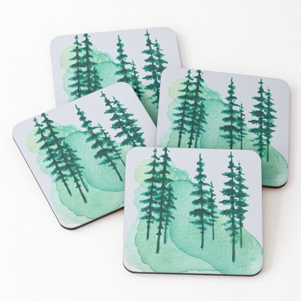 Item preview, evergreen watercolor designed and sold by Chloehoofman.