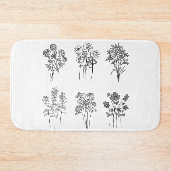 Item preview, Various Variety Line Art Wildflower Sticker Pack designed and sold by nchien.