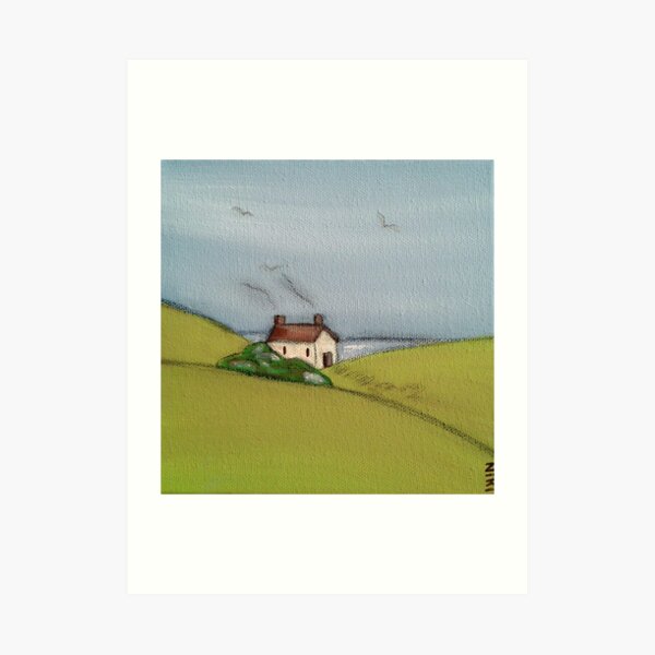 Sea Cottage Art Print
