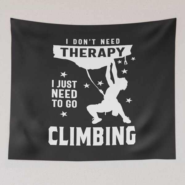 Item preview, Climbing is My Therapy - Sport designed and sold by cidolopez.