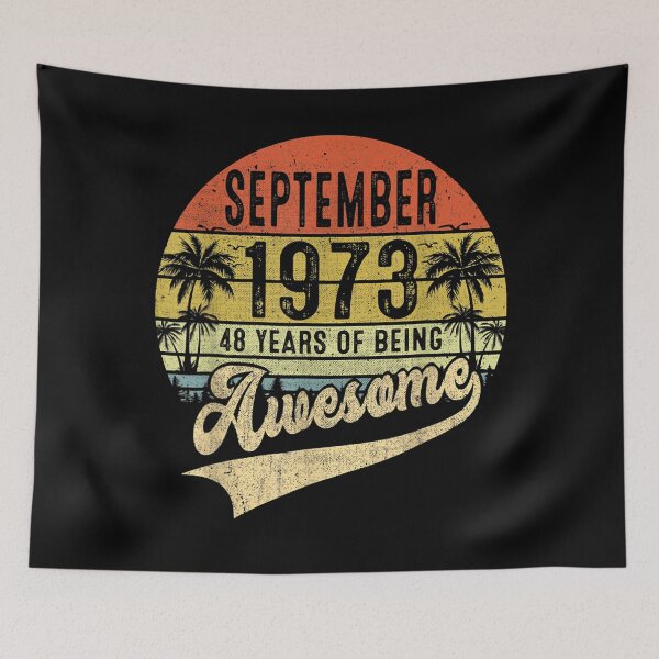 Item preview, 48th Birthday 48 Year Old Awesome Since September 1973  designed and sold by GarrickShop.