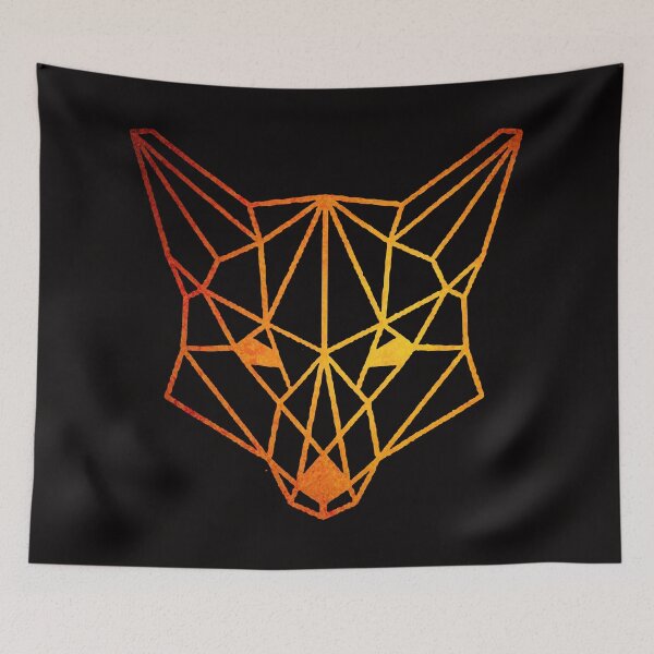 Artikelvorschau, Orange geometrischer Fuchs entworfen und verkauft von Only4sometimes.
