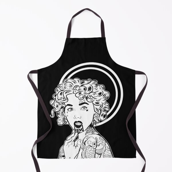 Item preview, Curly Hair and Tattoo Pin up  designed and sold by SilentlyRob668.