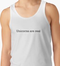 Unicorns sind real Tanktop für Männer